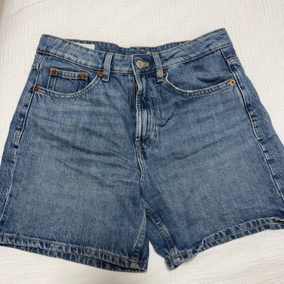 Zara Pants - Zara Light Blue Denim Women's Shorts